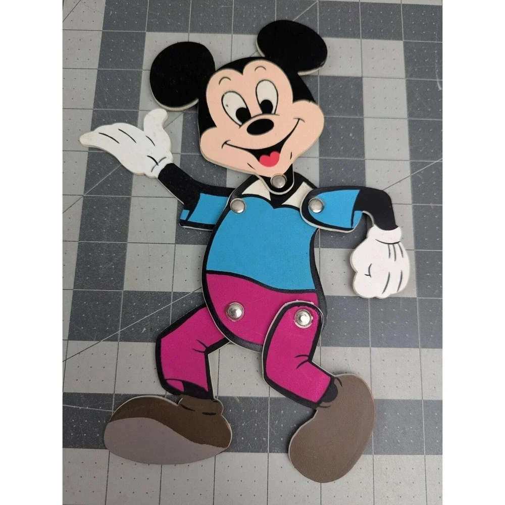 Mickey Mouse Articulated Flat‎ Figure Plastic Jointed 10 Inch Durham Industries